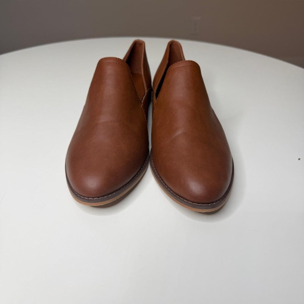 Lucky Brand Brown Leather D'Orsay Loafers Women's 11M Casual Comfort - Picture 5 of 8